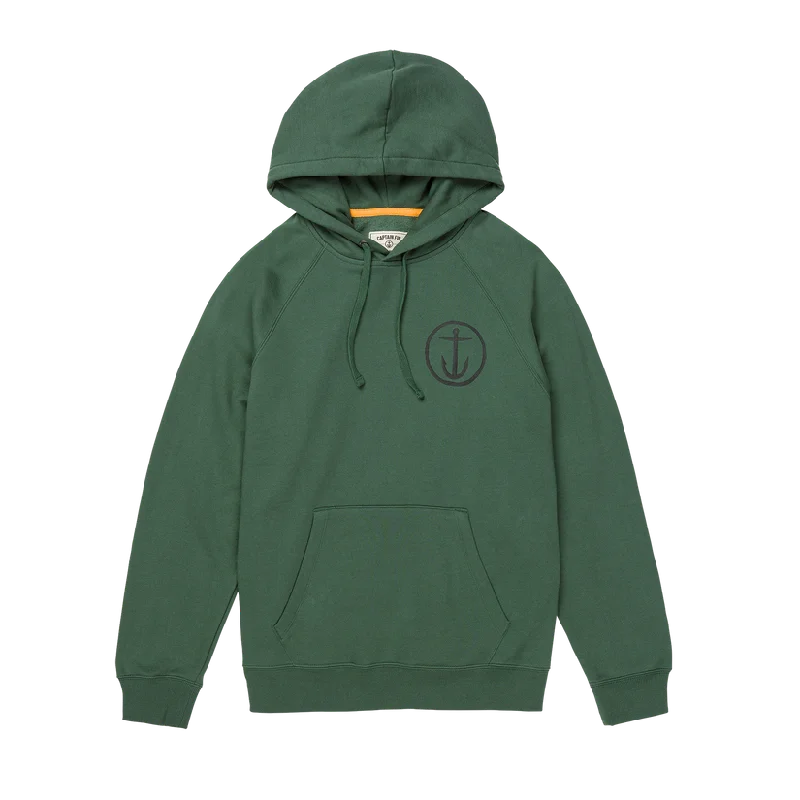 Captain Fin Men's Shweaty Anchor Pullover Hoodie - Cilantro Green