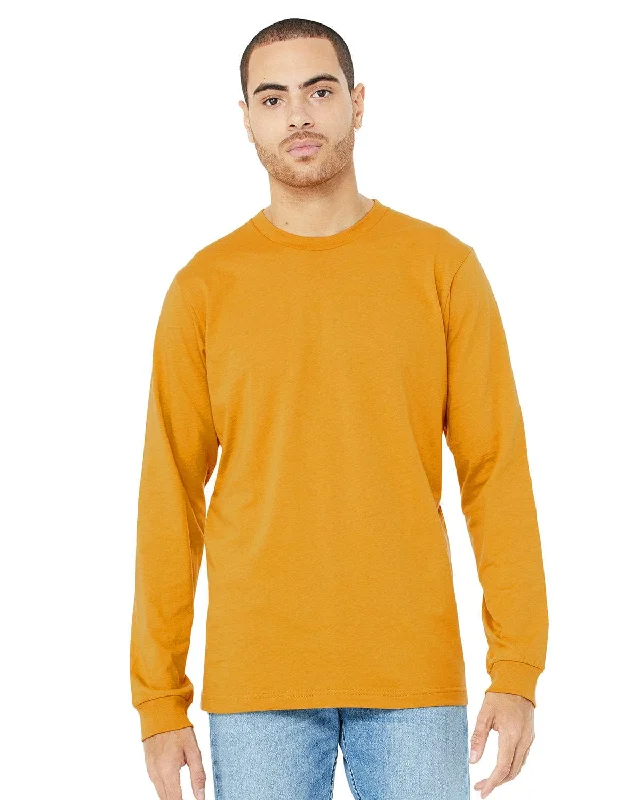 Bella+Canvas Long Sleeve Jersey T-Shirt | Mustard