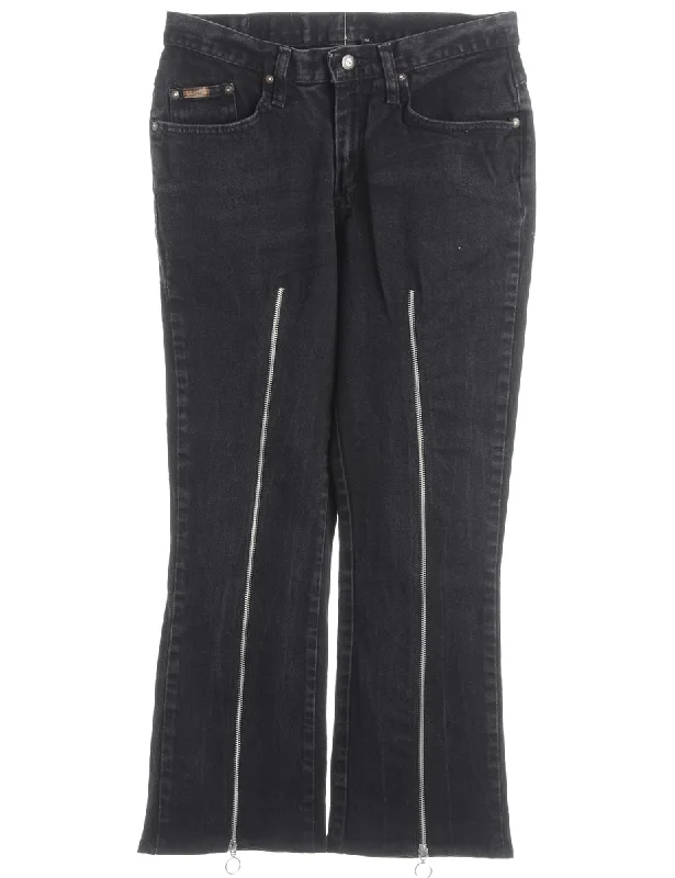 Reworked Zip Front Jeans - W30