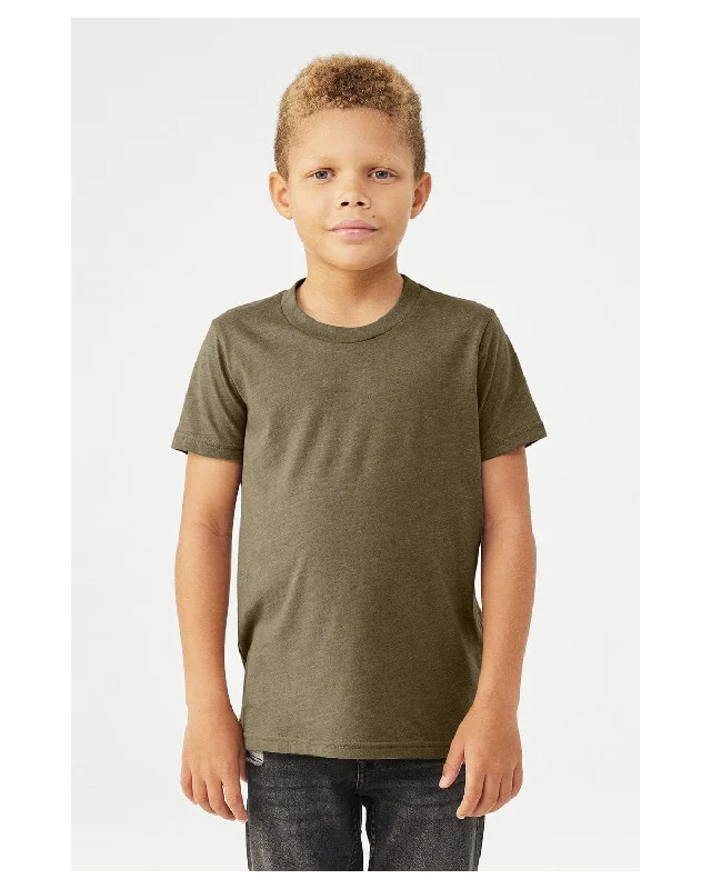 Bella+Canvas Youth CVC Jersey T-Shirt | Heather Olive