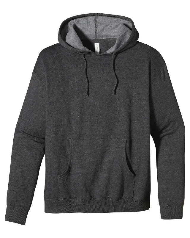 Econscious Organic/Recycled Heathered Fleece Pullover Hoodie | Charcoal