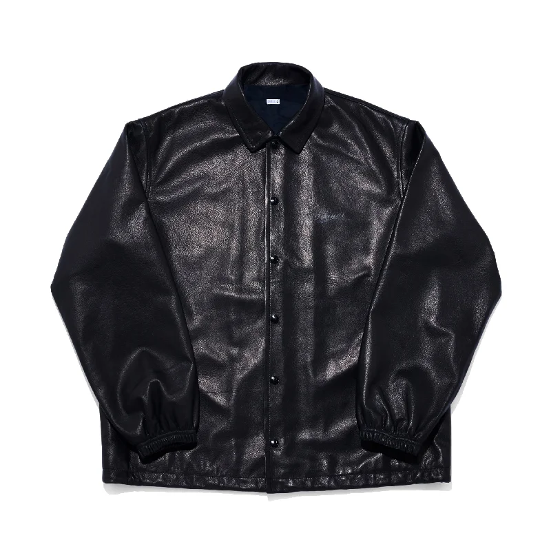 LEATHER COACH JACKET