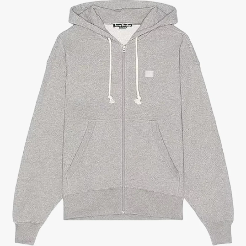 Fox Mens X Zip Thru Hoody Lt Grey