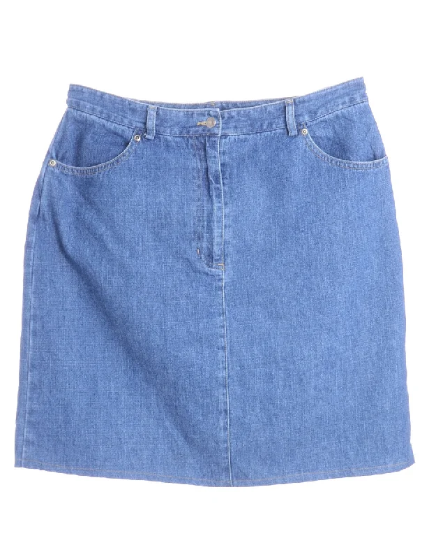 Reworked Short Denim Skirt