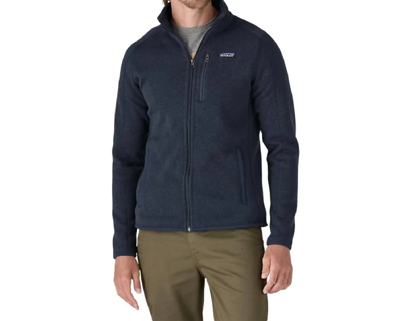 Men's Better Sweater Jacket In New Navy