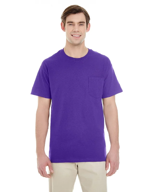 Gildan Pocket T-Shirt | Purple