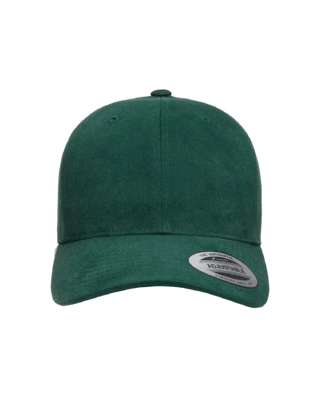 Yupoong Brushed Cotton Twill Mid-Profile Cap | Spruce