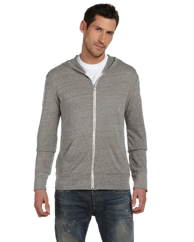 Alternative Unisex Eco-Jersey Zip Hoodie | Eco Grey