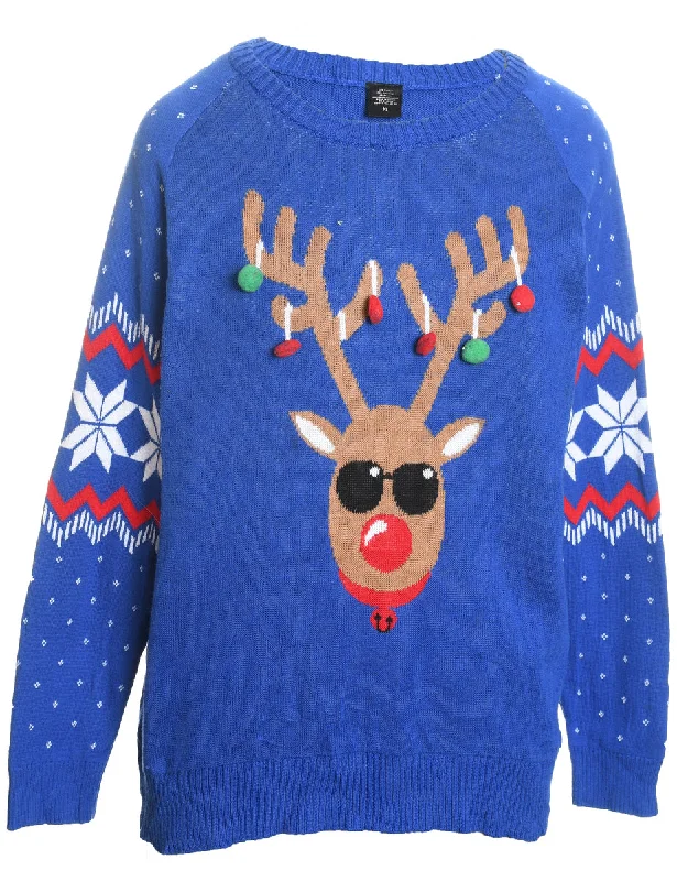 Reindeer Christmas Jumper - XL