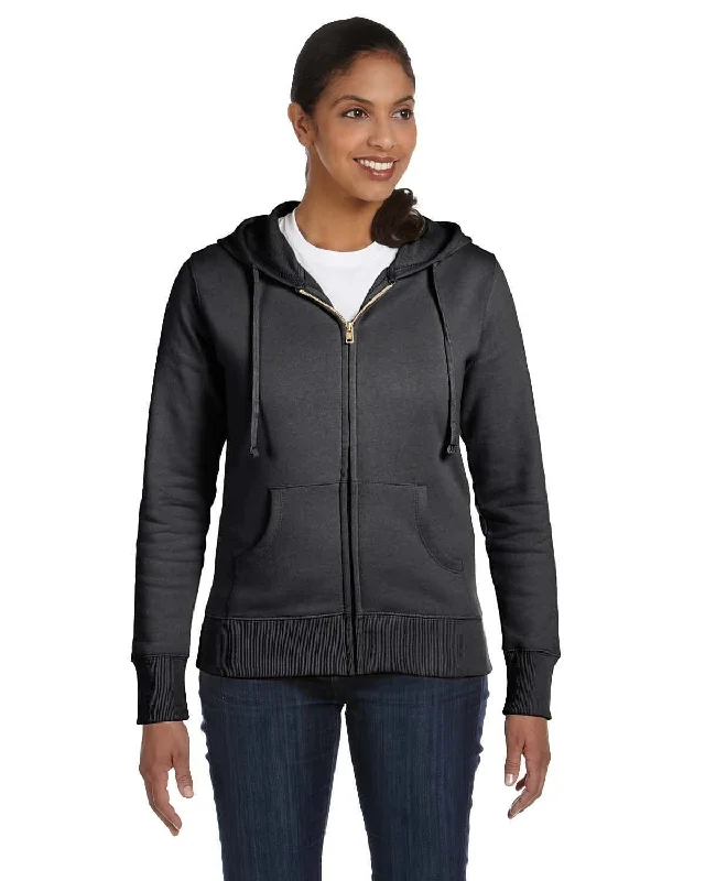 Econscious Ladies Organic/Recycled Full-Zip Hoodie | Charcoal