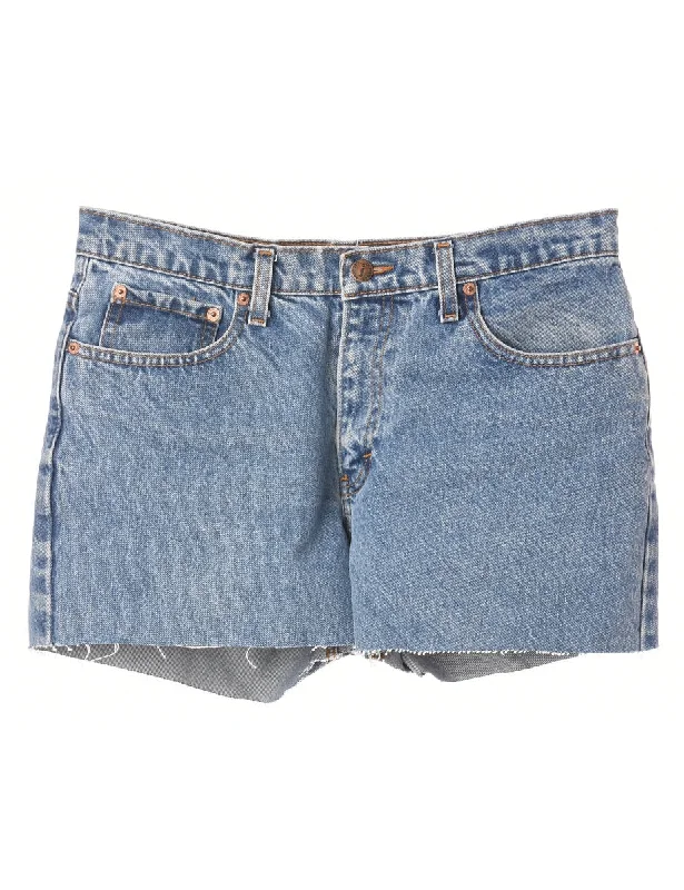 Reworked Molly Frayed Denim Shorts - W30