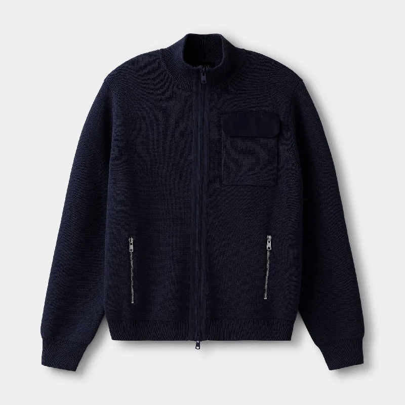 Full Zip Cotton Cardigan