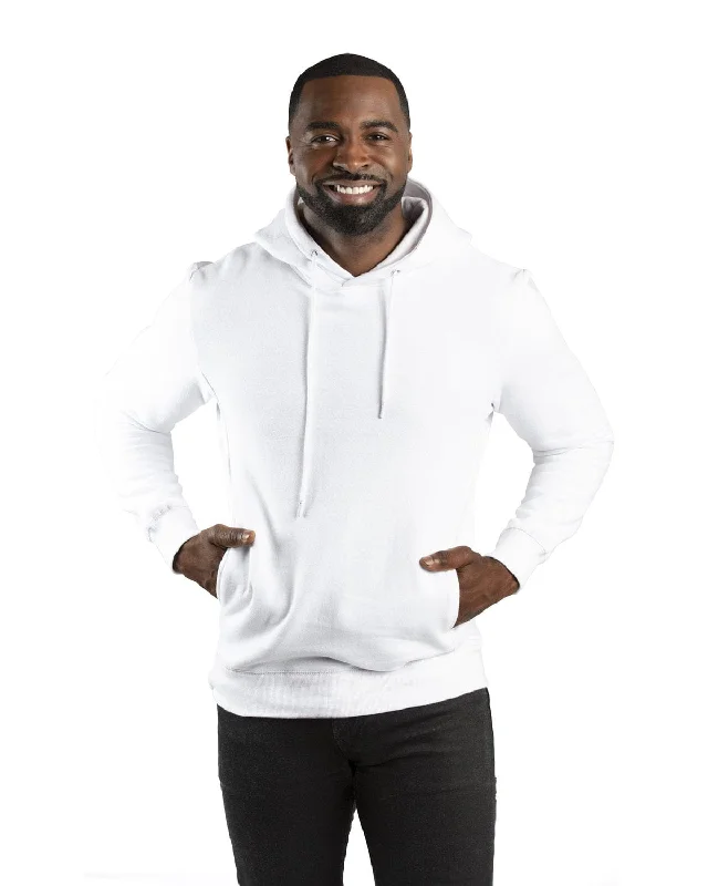 Threadfast Apparel Unisex Ultimate Fleece Pullover Hooded Sweatshirt | White