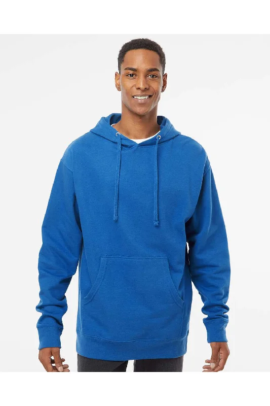 Weekend Specials to Snag Independent Trading Co. Mens Hooded Sweatshirt Hoodie w/ Pouch Pocket - Royal Blue