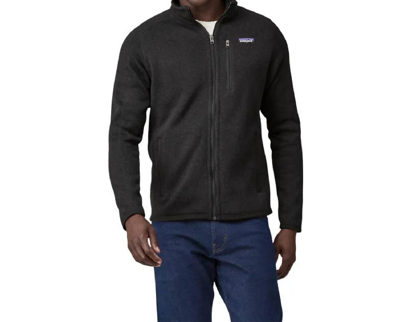 Men's Better Sweater Jacket In Black