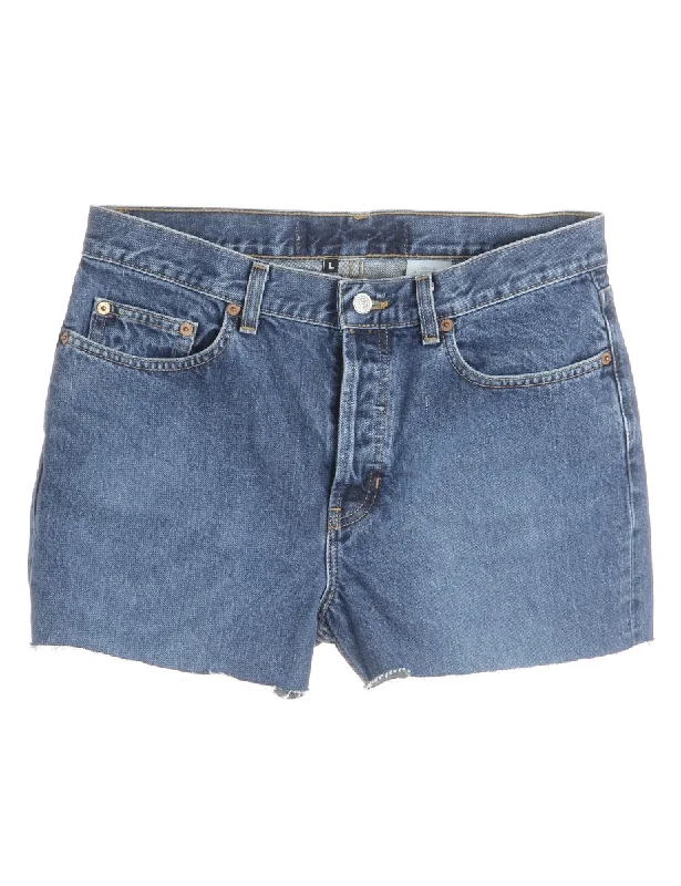 Reworked Molly Frayed Denim Shorts - W31