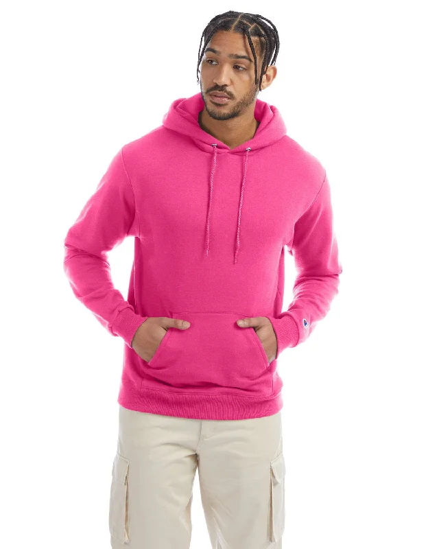 Champion EcoSmart Hooded Sweatshirt | Wow Pink