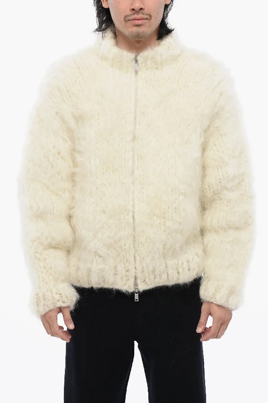 Jil Sander Fuzzy Wool Super Chunky Bomber