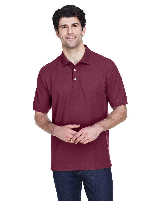 Devon & Jones Fine Pima Pique Polo Shirt | Burgundy