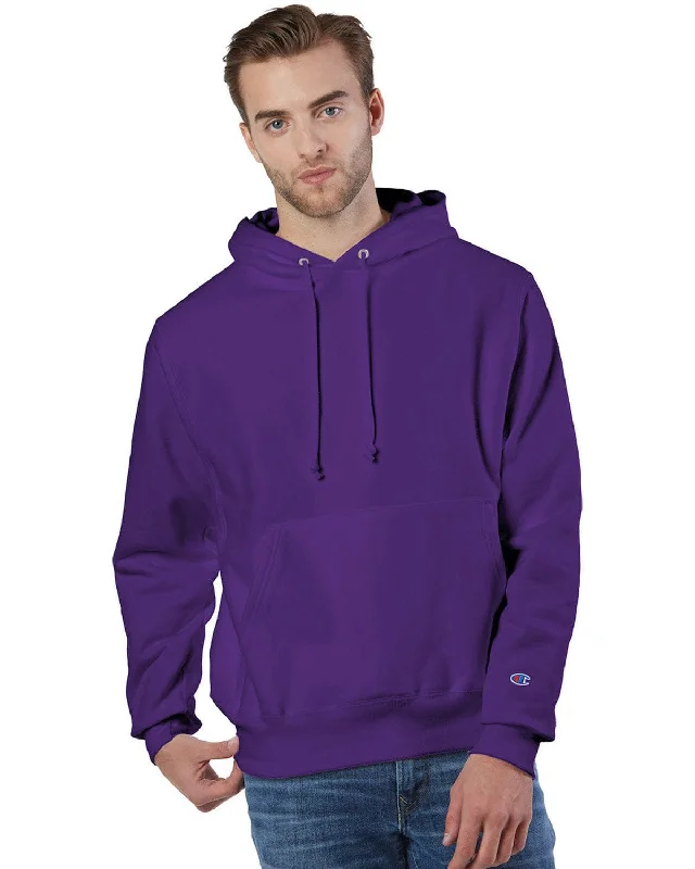 Champion Reverse Weave Hooded Sweatshirt | Purple