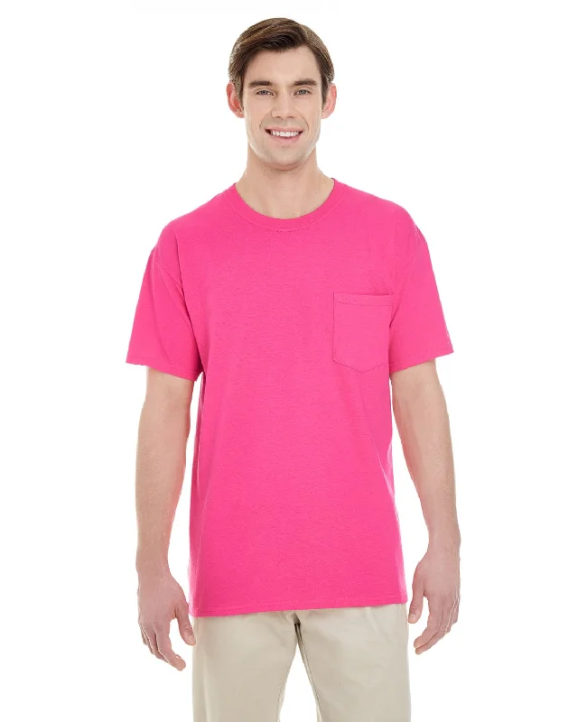 Gildan Pocket T-Shirt | Heliconia