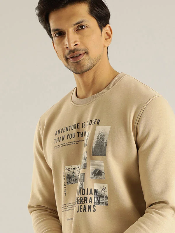 Weekend Savings Fiesta Men Full Sleeve Graphic Crew Neck Sweatshirt