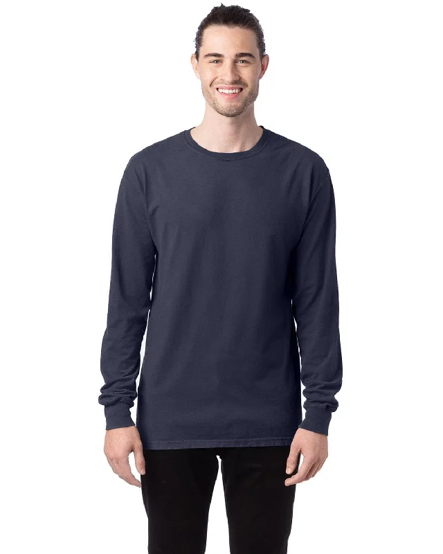 ComfortWash by Hanes Unisex 100% Ringspun Cotton Long Sleeve T-Shirt | Anchor Slate