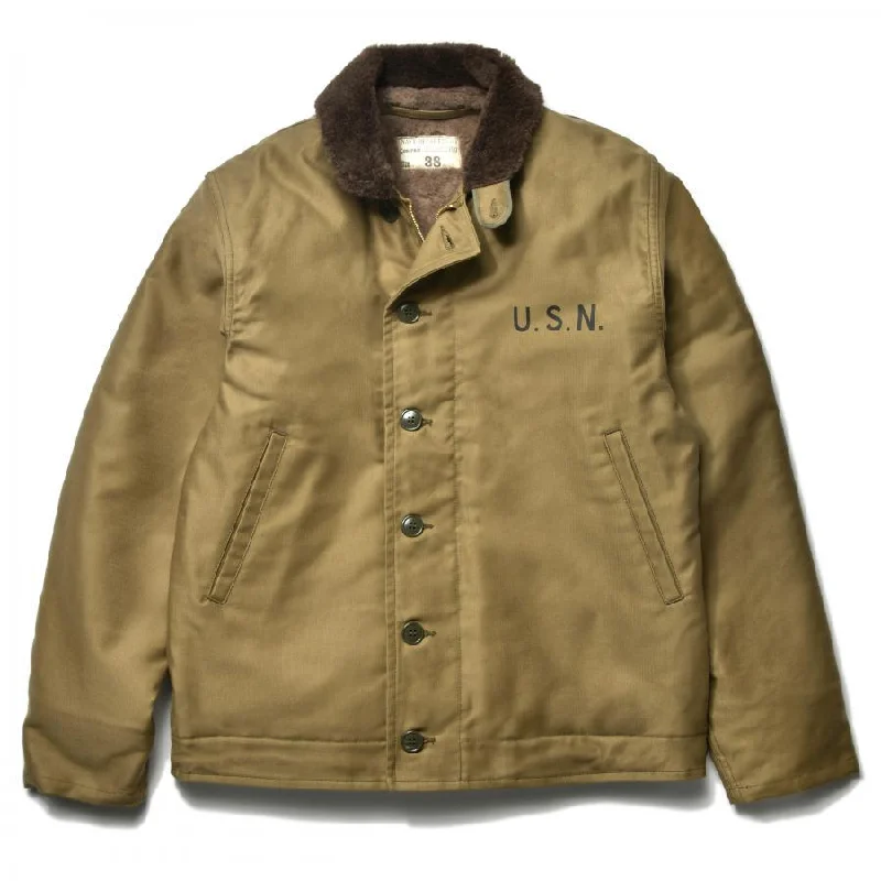 N-1 DECK JACKET (KHAKI) / STENCIL