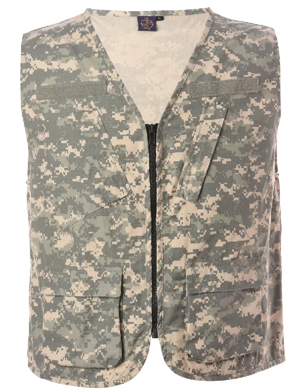 Reworked Jeff Camo Fisherman Jacket - L