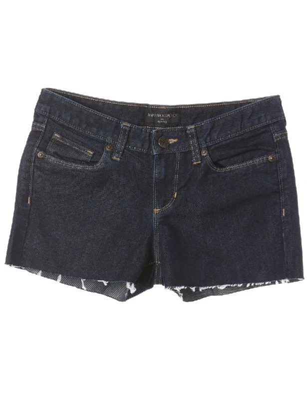 Reworked Molly Frayed Denim Shorts - W29