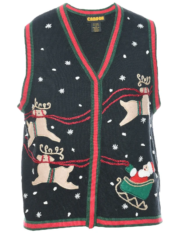 Reindeer Christmas Vest - M