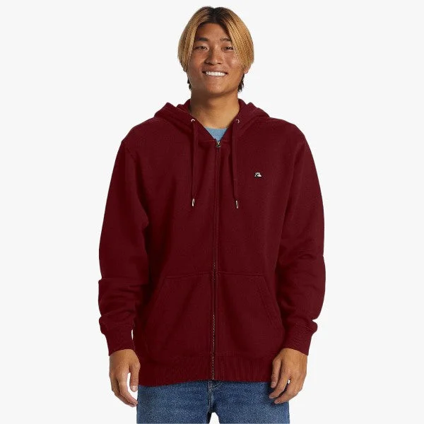 Quiksilver Mens Dna Zip Up Hoodie Wine