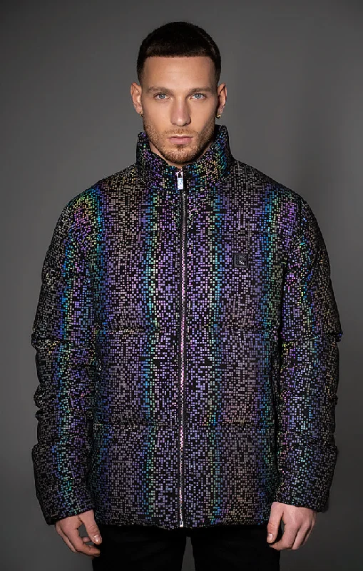 Multicolor Alien Puffer Jacket