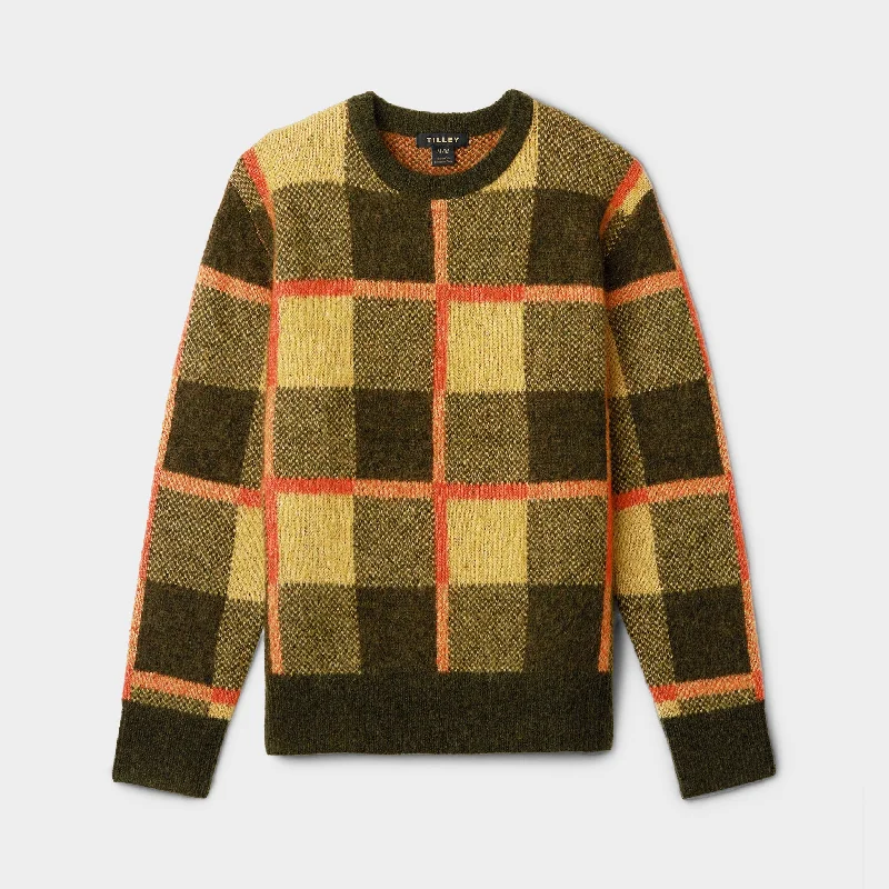 Plaid Mohair Sweater