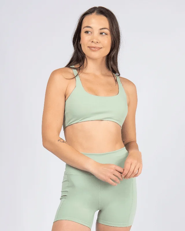 Sara Kathryns x JS Active "Adjust Me" Sports Bra - Honeydew