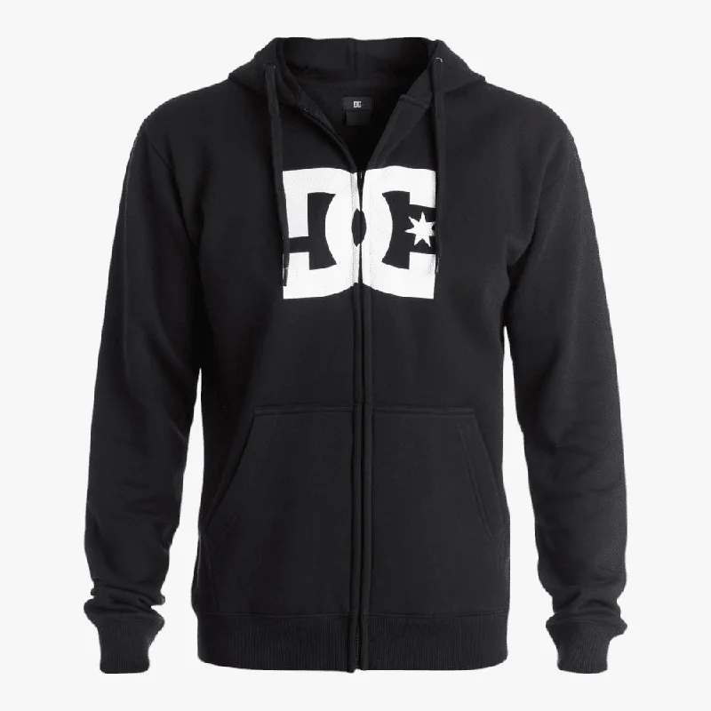 Dc Mens Star Zip Hoody Black