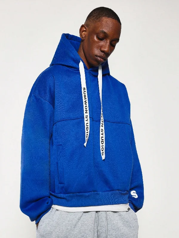 Oversized Overhead Hoodie With Broad Drawcord