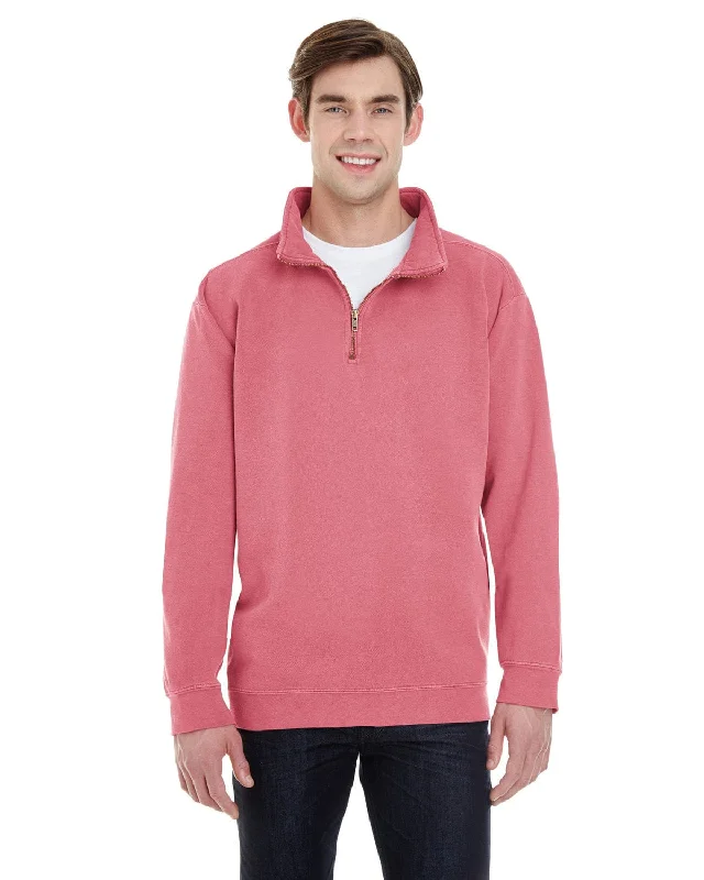 Comfort Colors Quarter-Zip Sweatshirt | Crimson