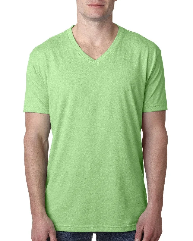 Next Level Mens Premium CVC V-Neck Tee | Apple Green