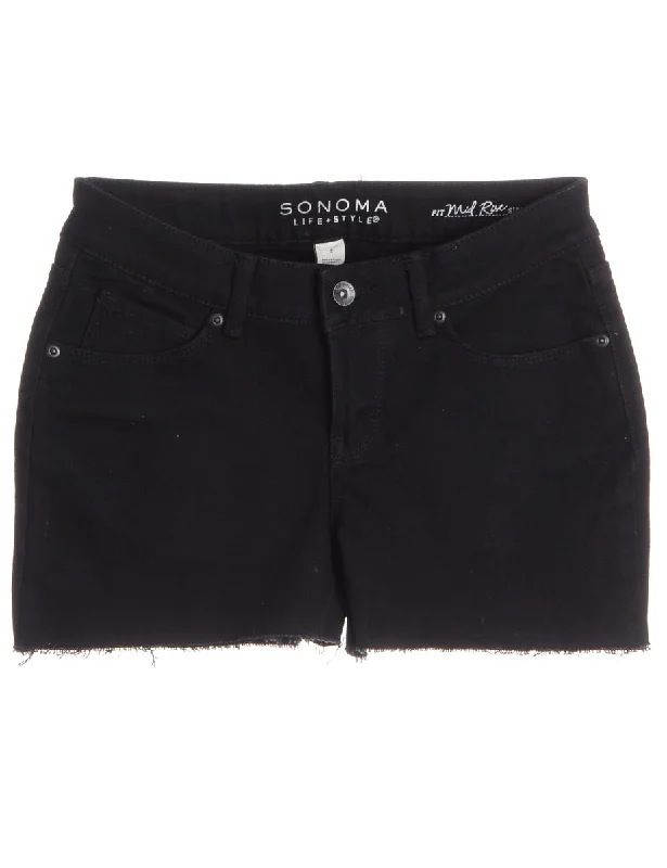 Reworked Molly Frayed Denim Shorts - W28