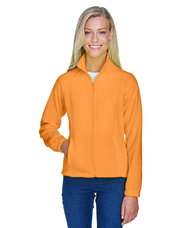 Harriton Ladies Full-Zip Fleece Jacket | Safety Orange