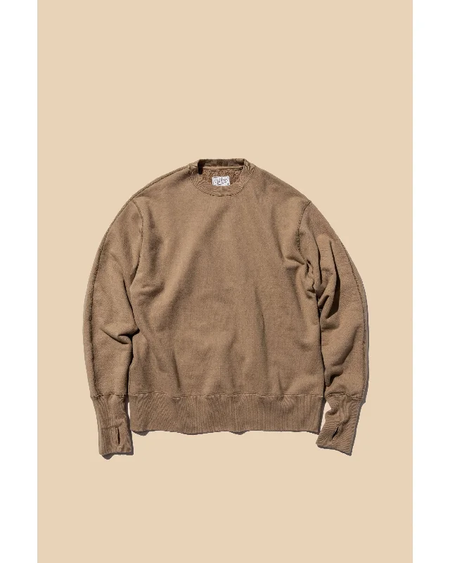 Unlikely Split Raglan Sleeve Crew BEIGE