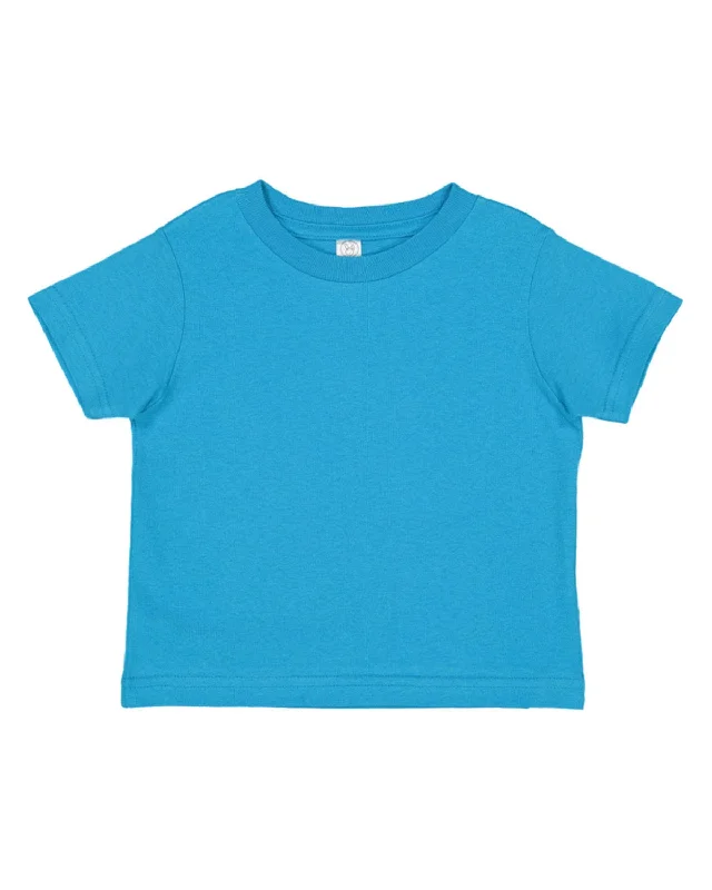 Rabbit Skins Toddler Fine Jersey T-Shirt | Turquoise