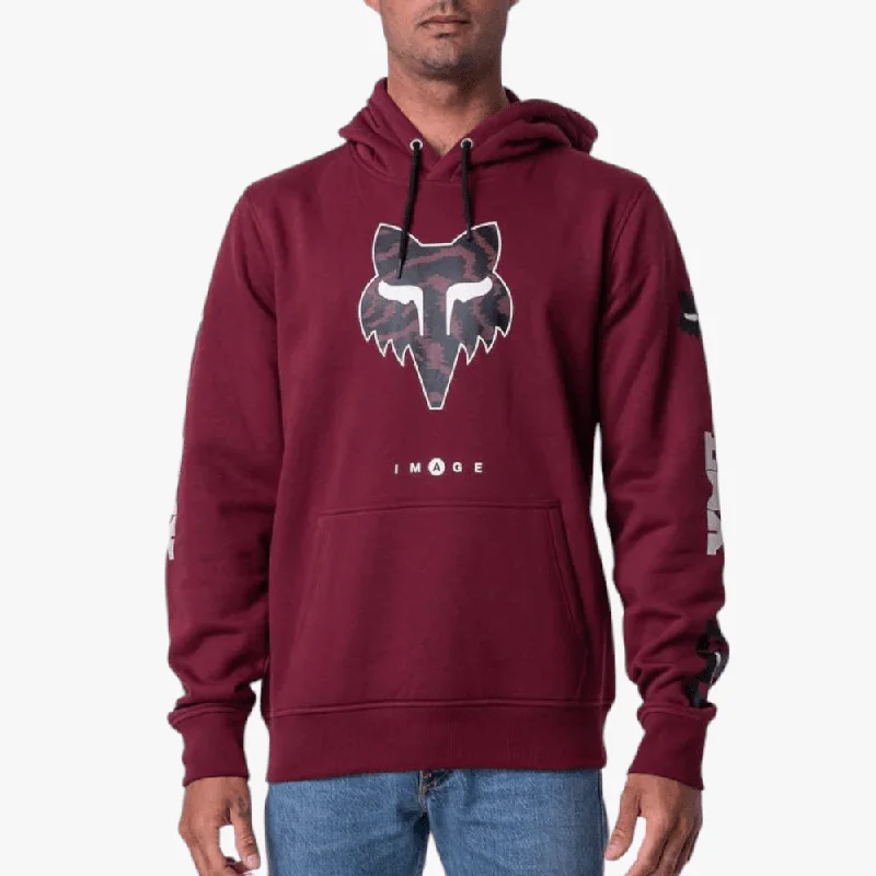 Fox Mens Nuklr Head Pullover Hoody Maroon