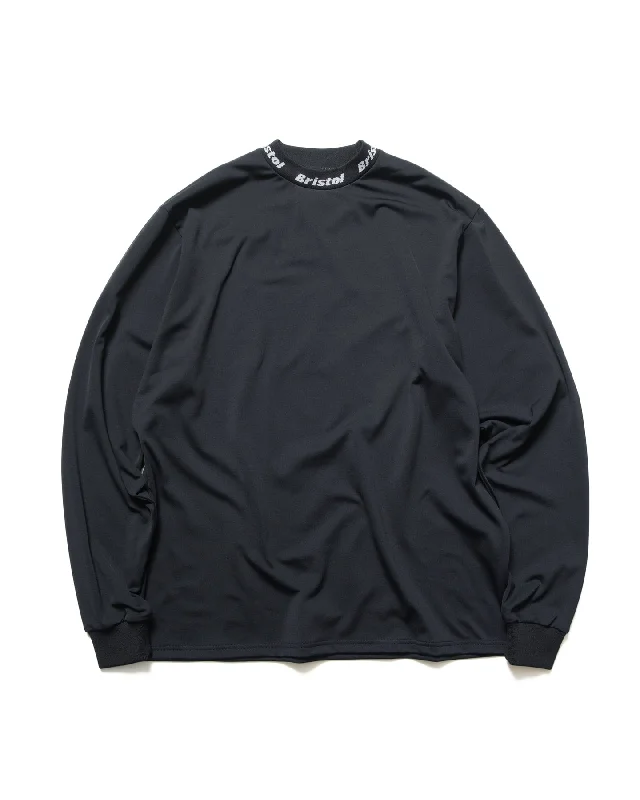 WINDPROOF NECK LOGO L/S BAGGY TOP