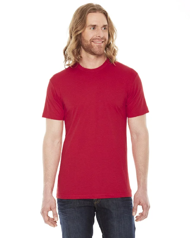 American Apparel Unisex Poly-Cotton Short Sleeve Crewneck | Red