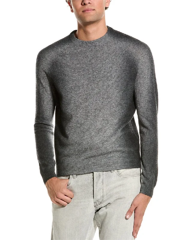 Autumn Cashmere Thermal Wool & Cashmere-Blend Crewneck Sweater