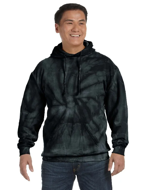 Tie-Dye Pullover Hoodie | Spider Black