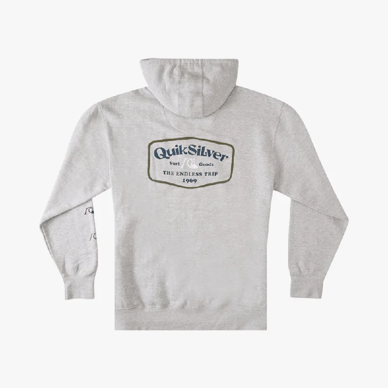 Quiksilver Mens Into The Clouds Hoodie Grey