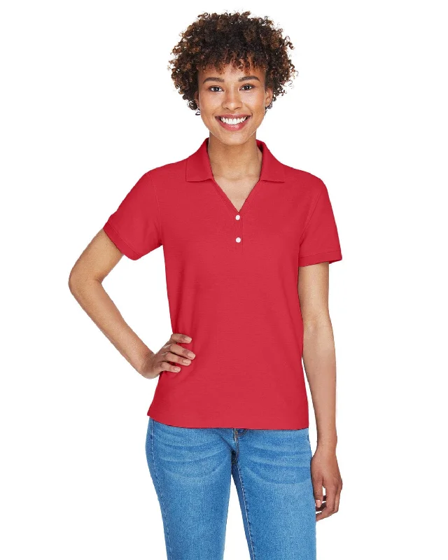 Devon & Jones Ladies Fine Pima Pique Polo | Red